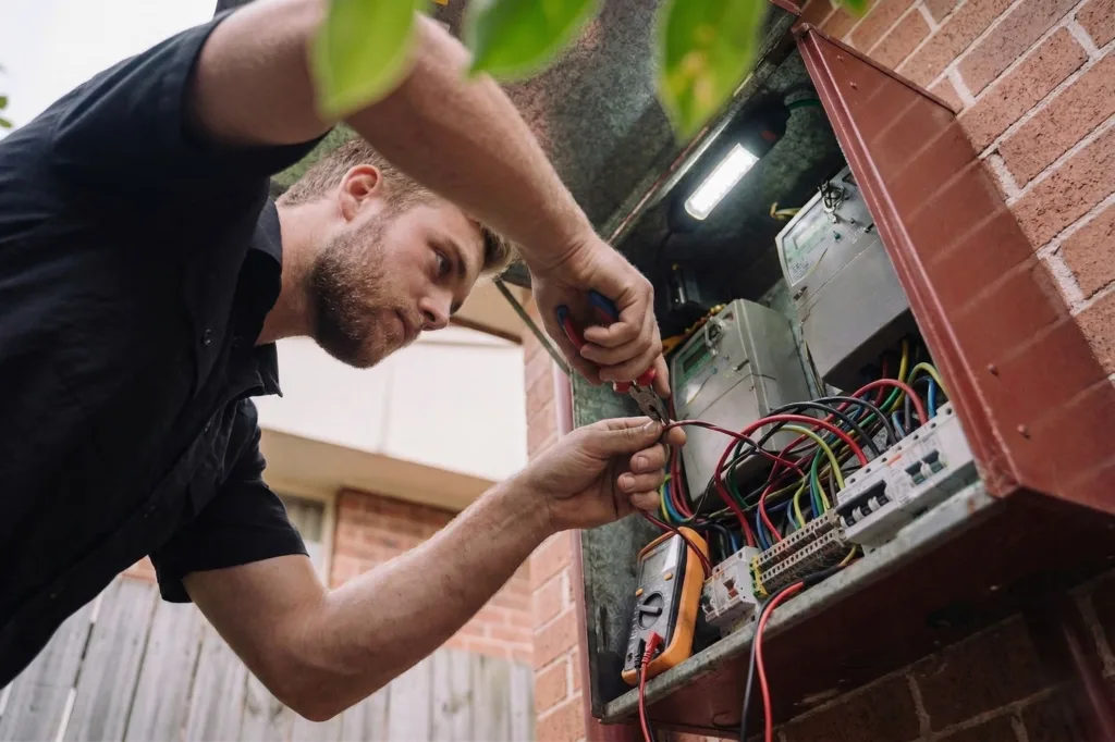 Riverview electrician performing electrical work